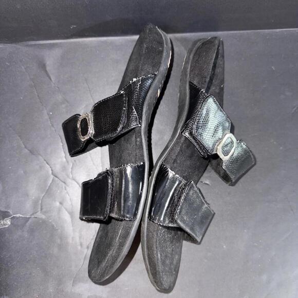 Vionic Orthaheel Camila Orthotic Comfort Black Slip On Slides Sandals US Size 9 - Picture 10 of 11